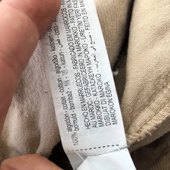 Zara Dress Kids Girls 9 Brown Corduroy Long Sleeve - Picture 3 of 4